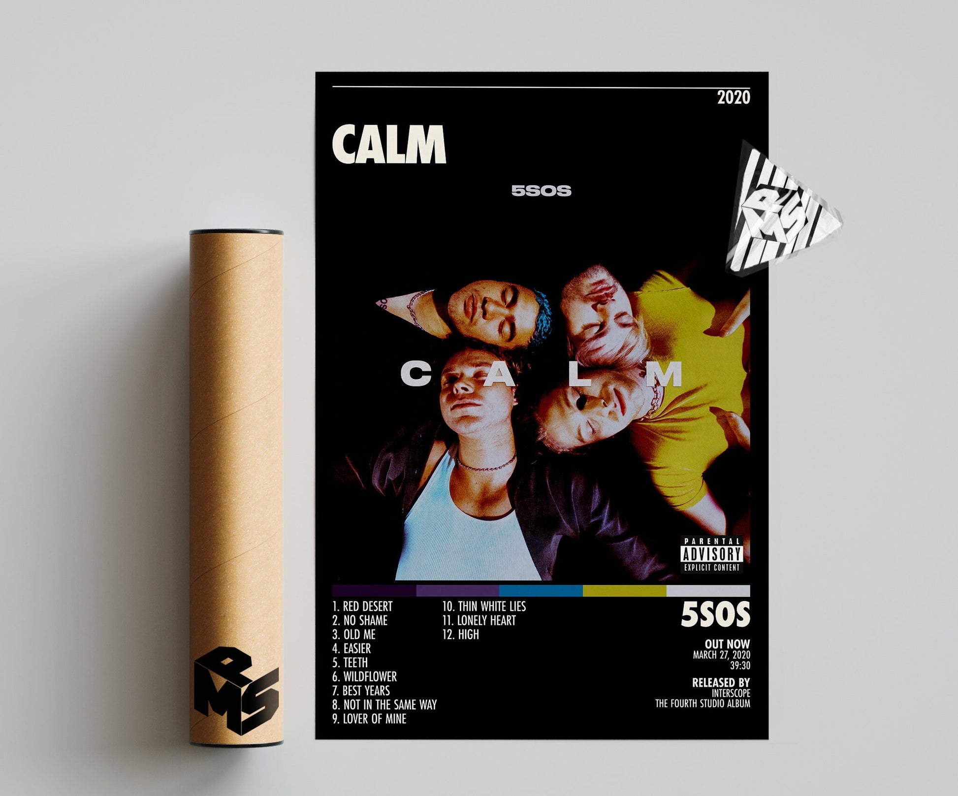 5 Seconds Of Summer Posters , Calm Poster, Album Cover Poster, Calm Tracklist, Poster Print Wall Art, Custom Poster