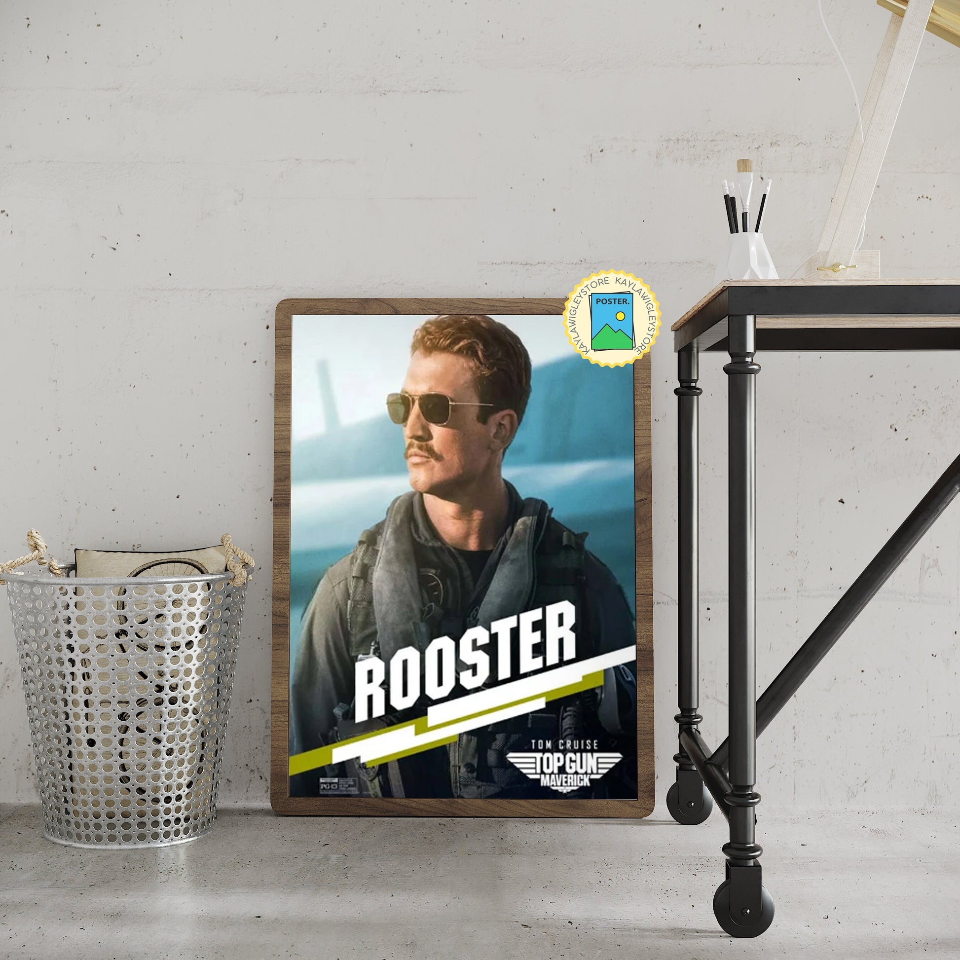 2022 Top Gun Maverick Poster, 2022 Movie Poster Print, Top Gun Maverick Rooster Wall Art Print, Miles Teller Movie Wall Art