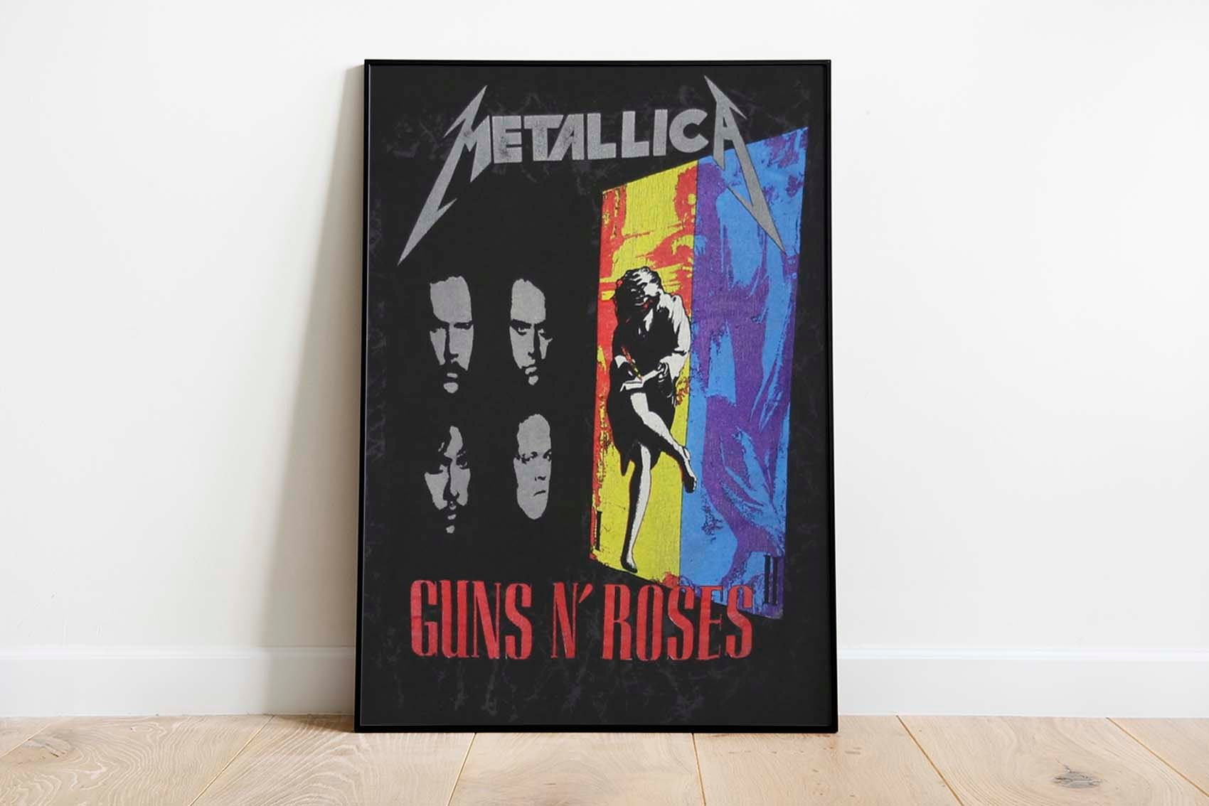 1992 Guns N Roses & Metalli.Ca Stadium Tour Poster, Fan Gift Poster