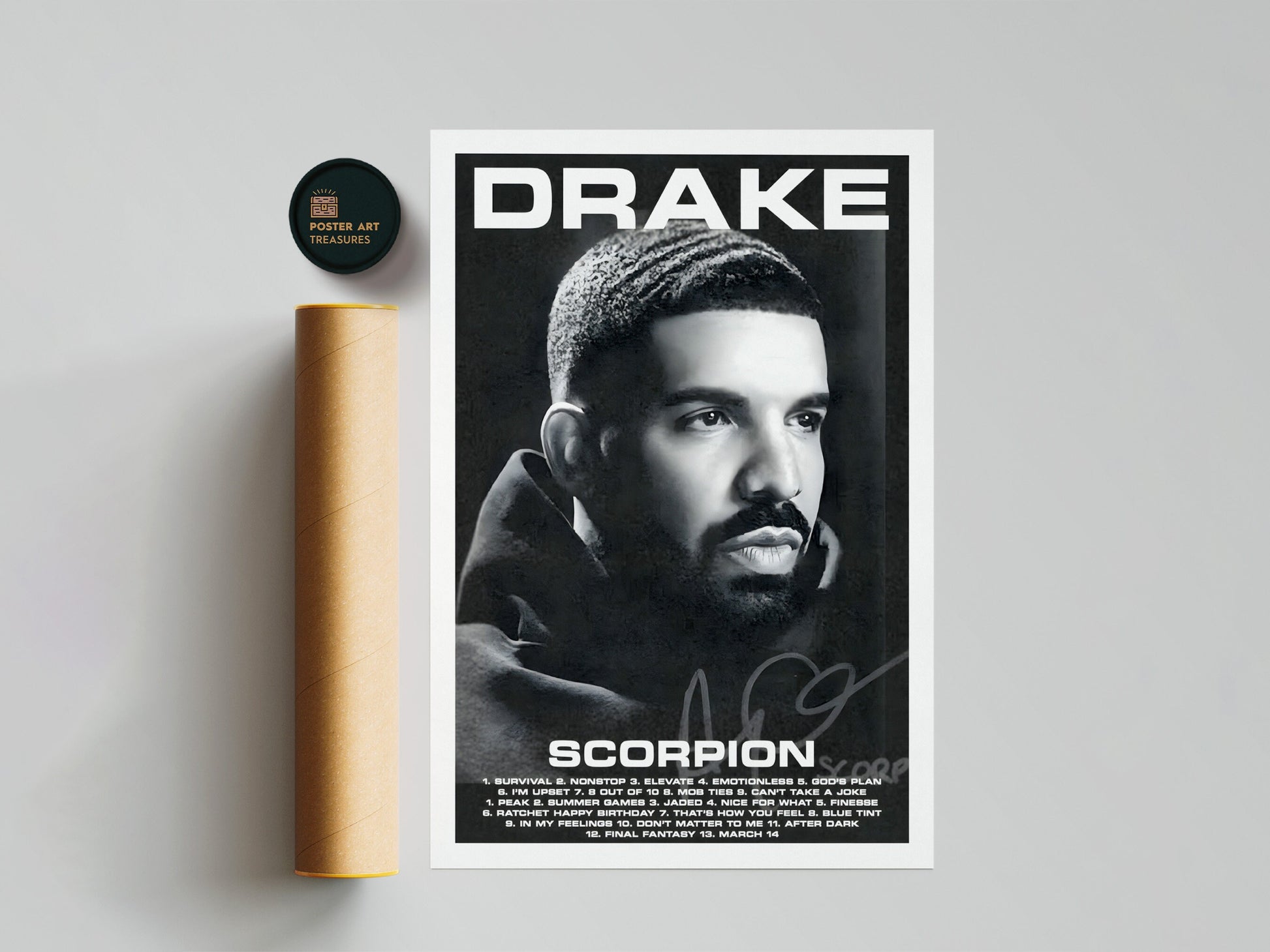 Drake - Scorpion Album Poster, Room Decor, Music Decor, Music Gifts, Drake Poster