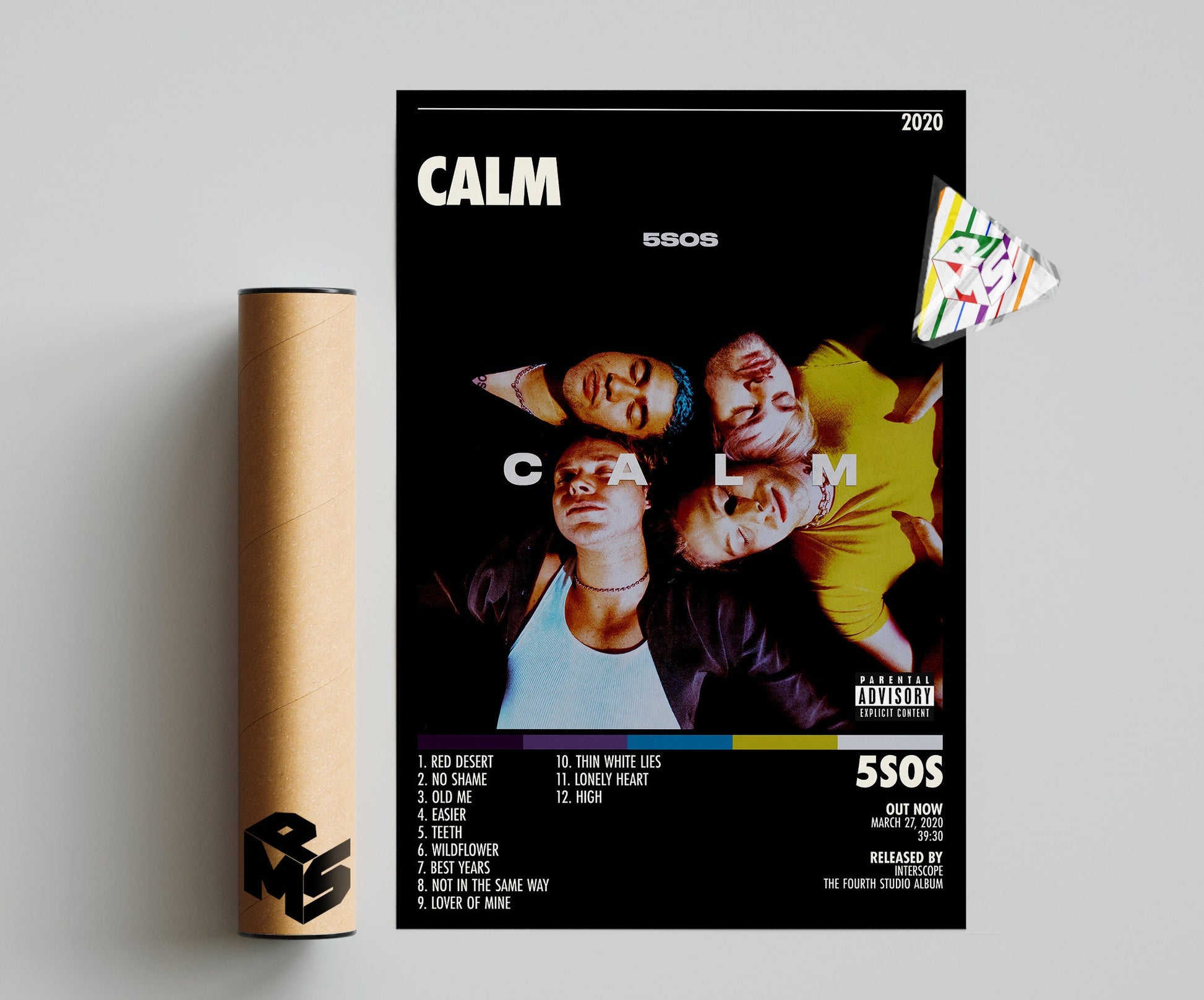 5 Seconds Of Summer Posters / Youngblood Poster, Album Cover Poster / Poster Print Wall Art / Custom Poster, Youngblood, Tpwk, 5Sos, Calm