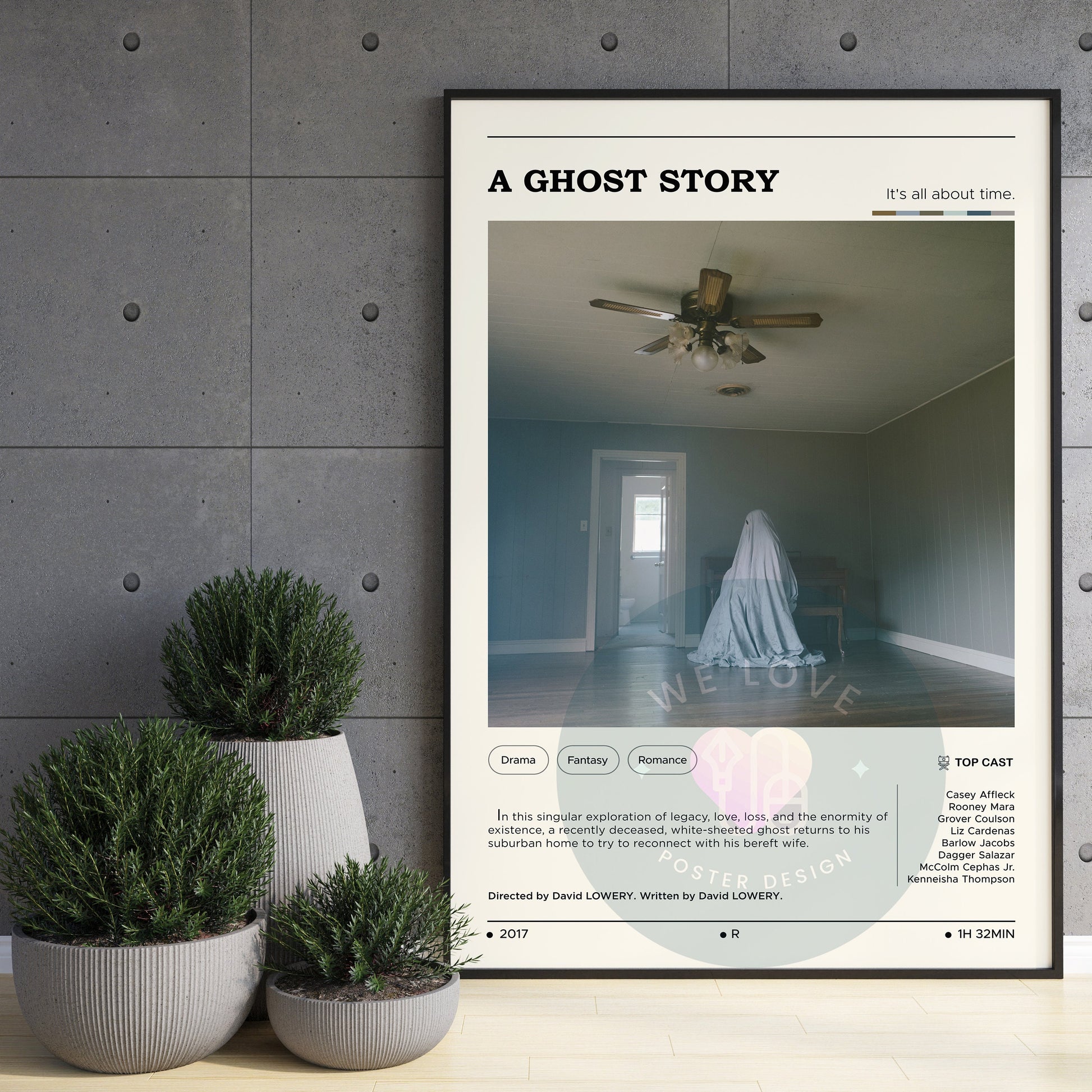 A Ghost Story Movie Poster, A Ghost Story Poster, Modern Art Print, Wall Art, Custom Poster, Aesthetic Room Decor, Gift Idea