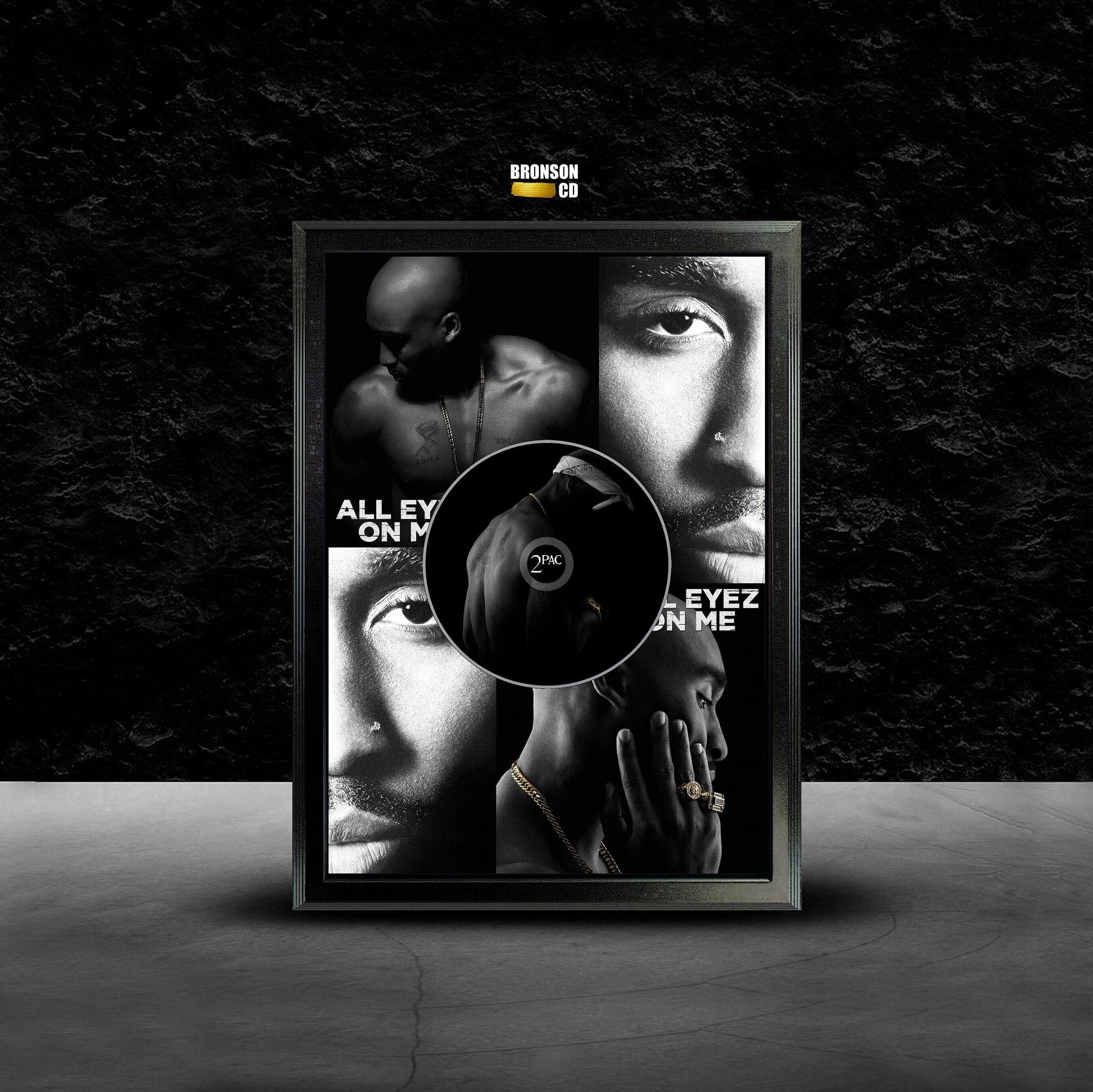 2Pac All Eyez On Me Album Cover Poster, 2 Pac Tupac Amaru Shakur Print Art