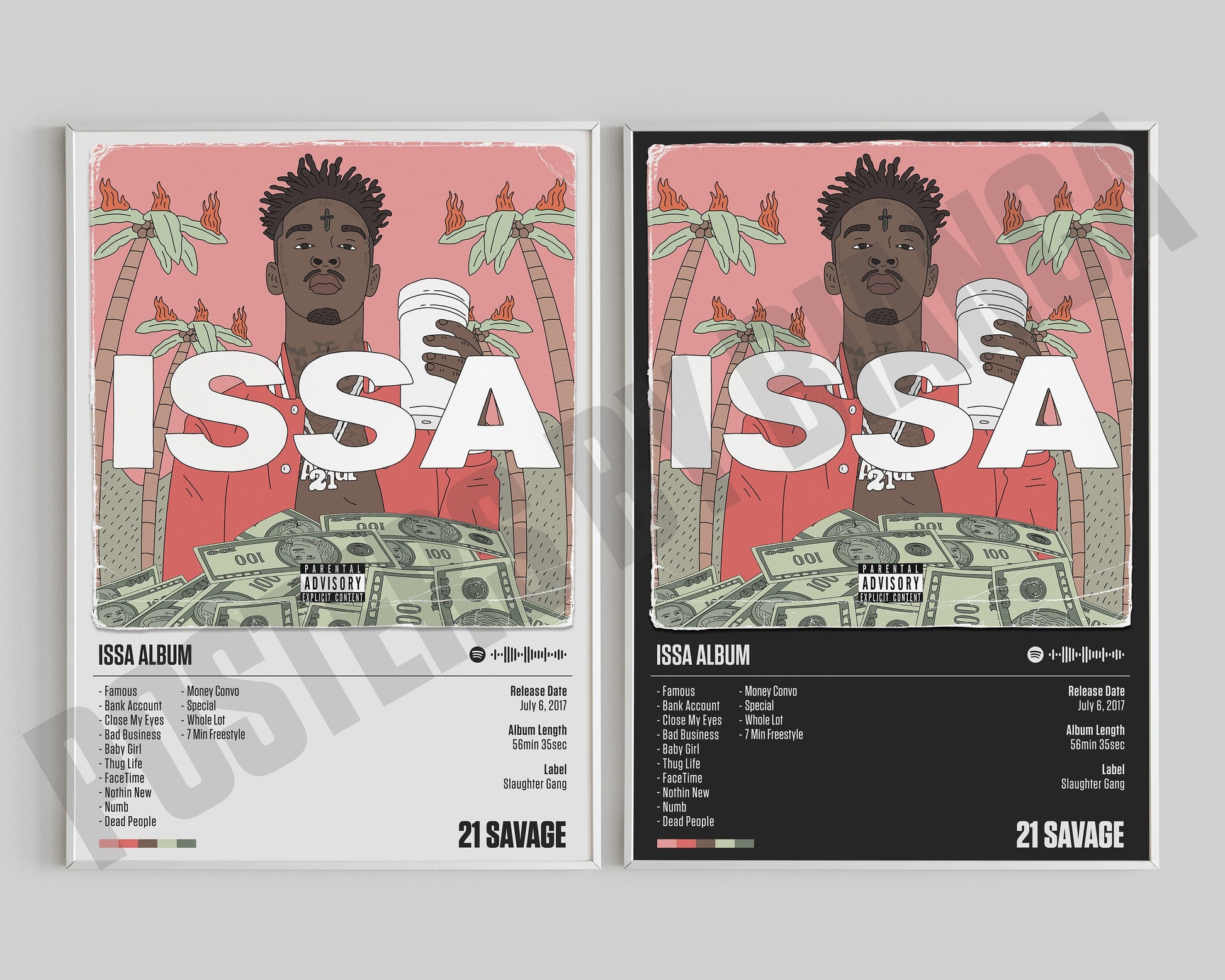 21 Savage Poster, Issa Poster, 21 Savage Issa Tracklist, Album Cover Poster, Custom Poster, 21 Savage Issa