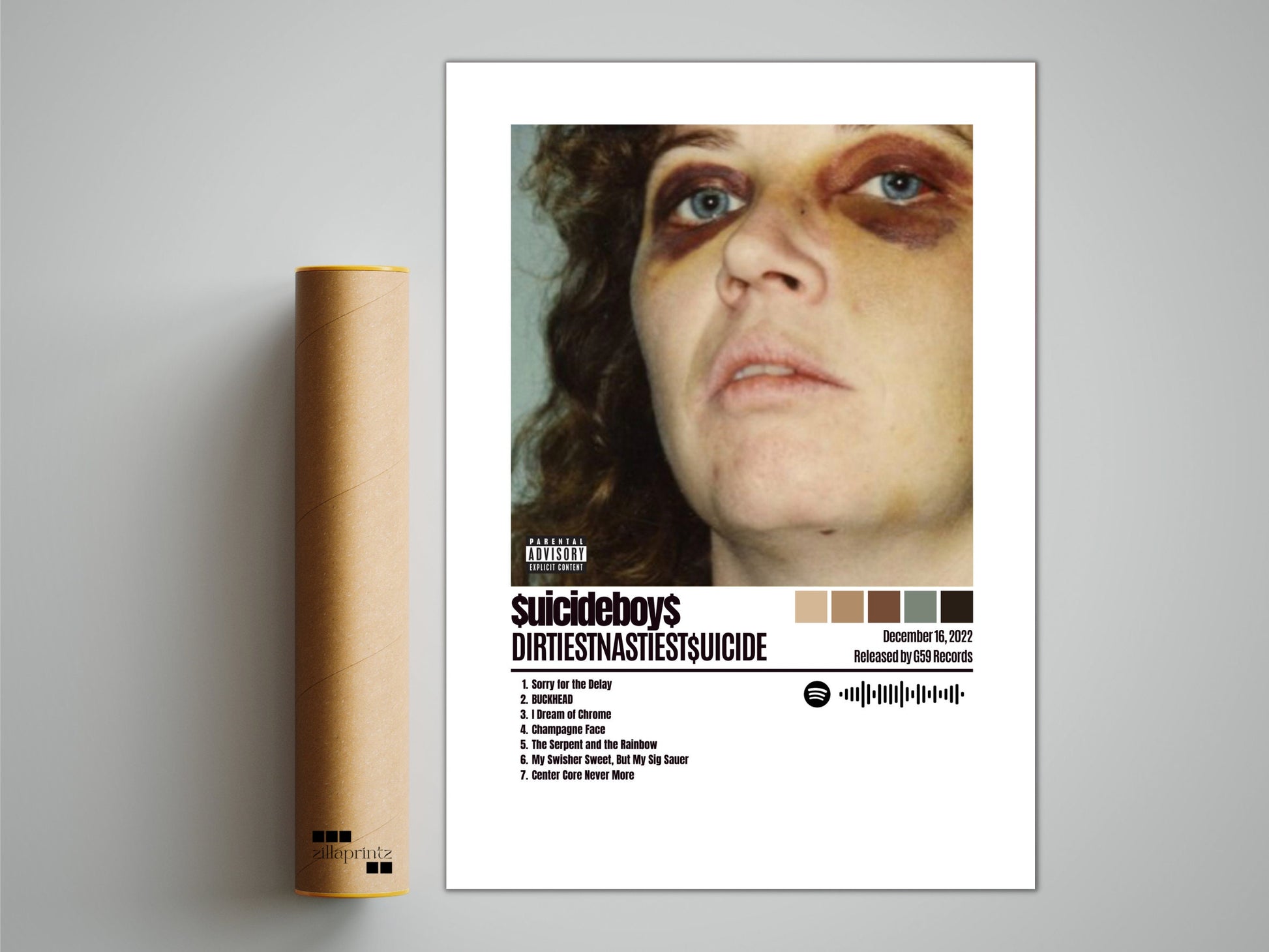 Suicideboys Poster, Dirtiestnastiestsuicide, Album Cover Poster, Custom Poster