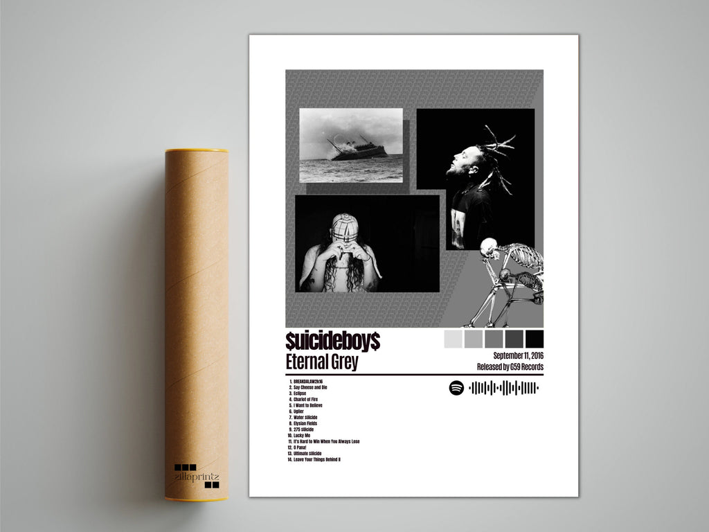 Suicideboys Poster, Eternal Grey Poster, Album Cover Poster, Custom Poster