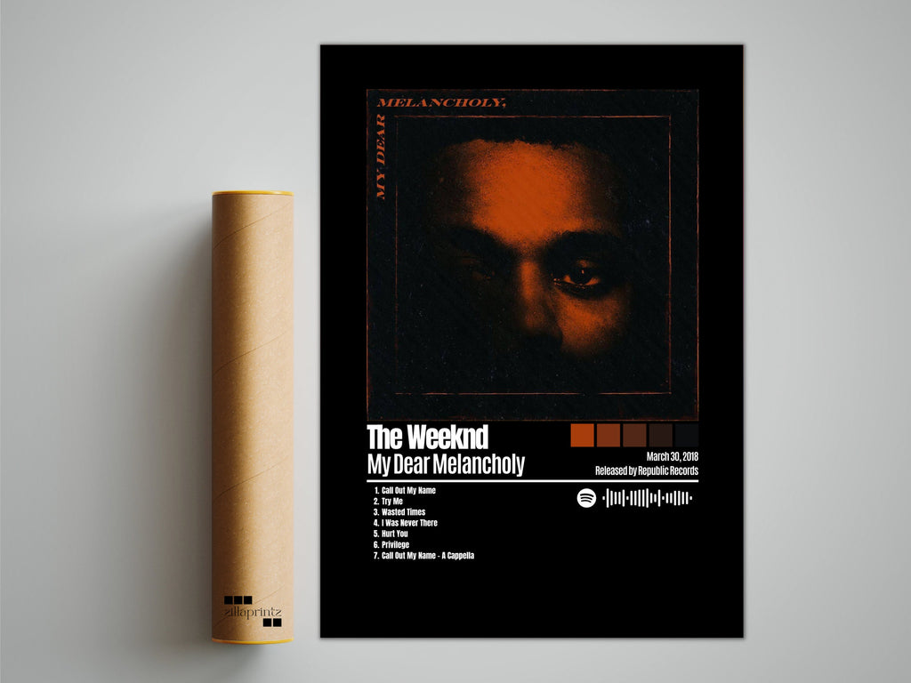 The Weeknd Poster, My Dear Melancholy Poster, Album Cover Poster, Custom Poster
