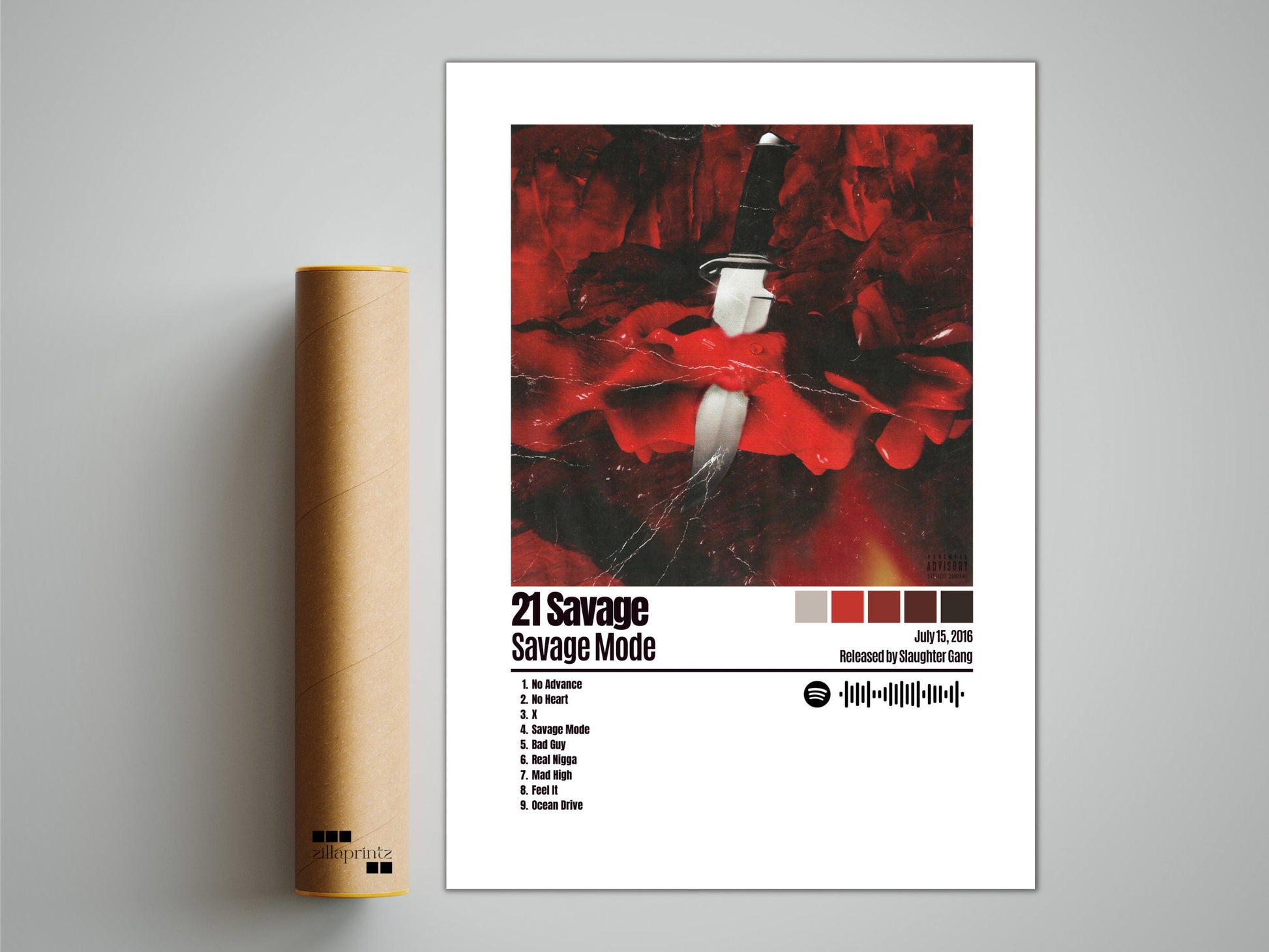 21 Savage Poster, Savage Mode Poster, Album Cover Poster, Custom Poster
