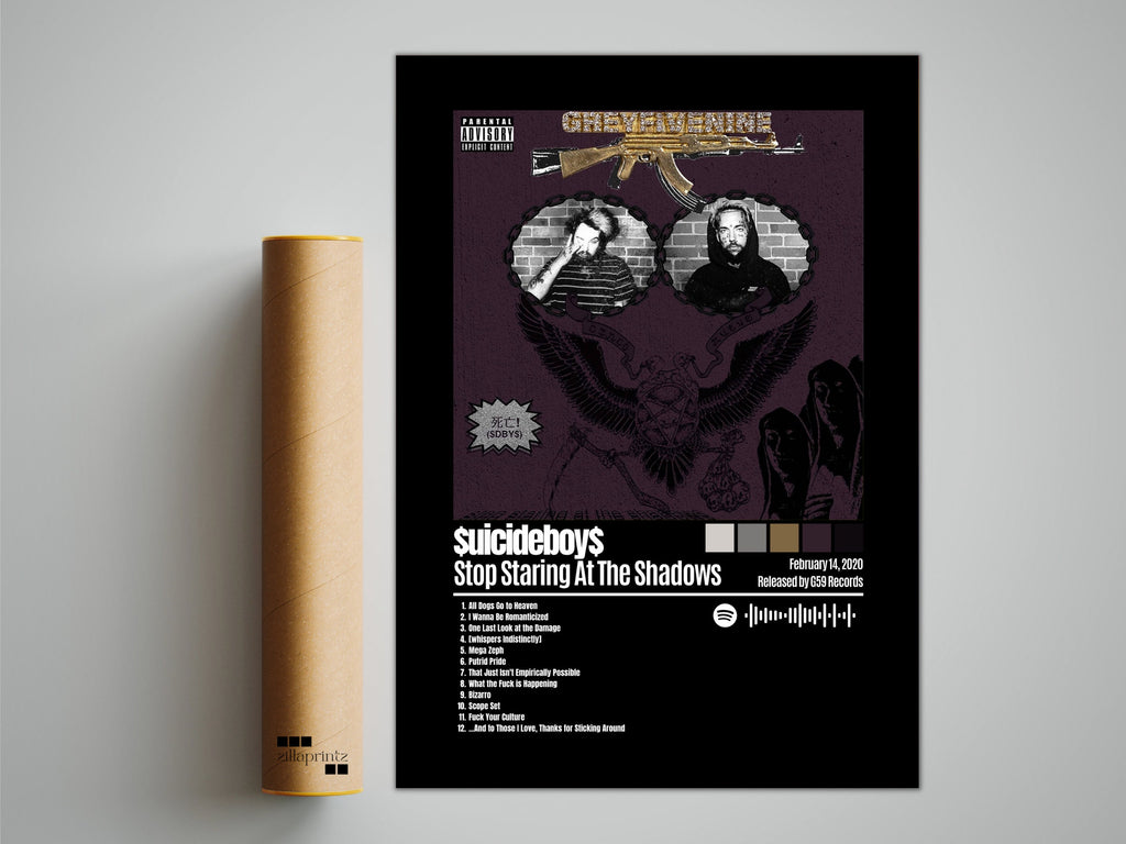 Suicideboys Poster, Stop Staring At The Shadows Poster, Album Cover Poster, Custom Poster