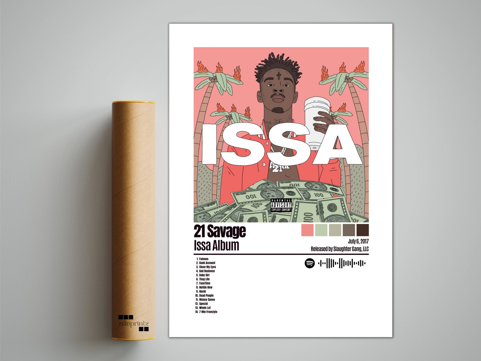 21 Savage Poster, Issa Album Poster, Album Cover Poster, Custom Poster