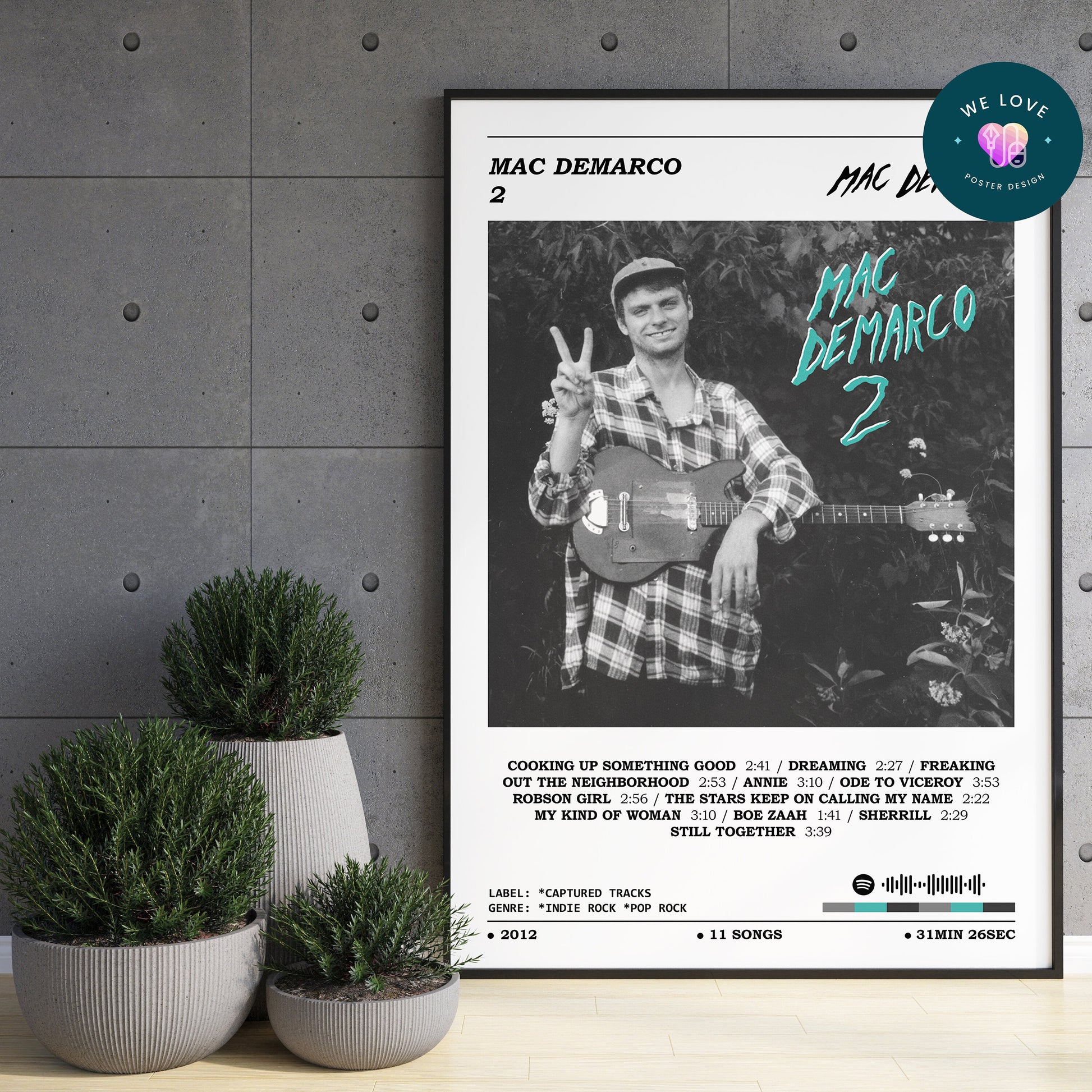 Mac Demarco - 2 Album Poster, Mac Demarco Poster, Album Cover Poster, Music Print, Album Print, Home Wall Decor, Music Gift