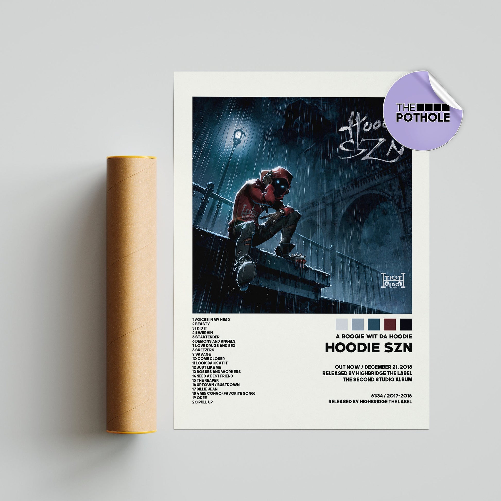 A Boogie Wit Da Hoodie Posters, Hoodie Szn Poster, Album Cover Poster, Wall Art, Custom Poster, A Boogie Wit Da Hoodie